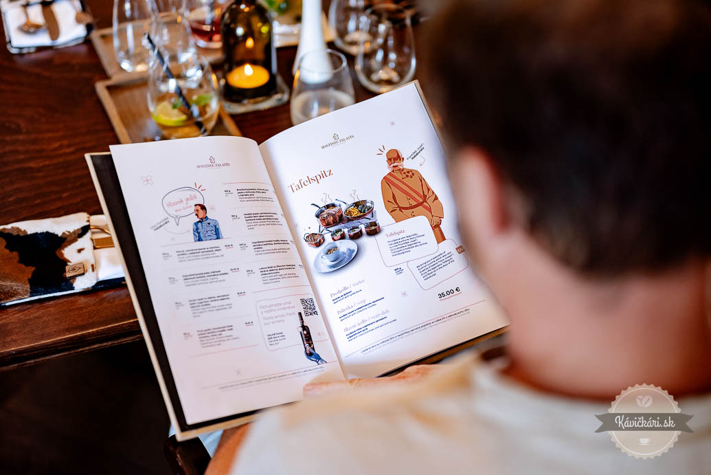 Kaštieľ Pálffy Hostinec Palatín menu